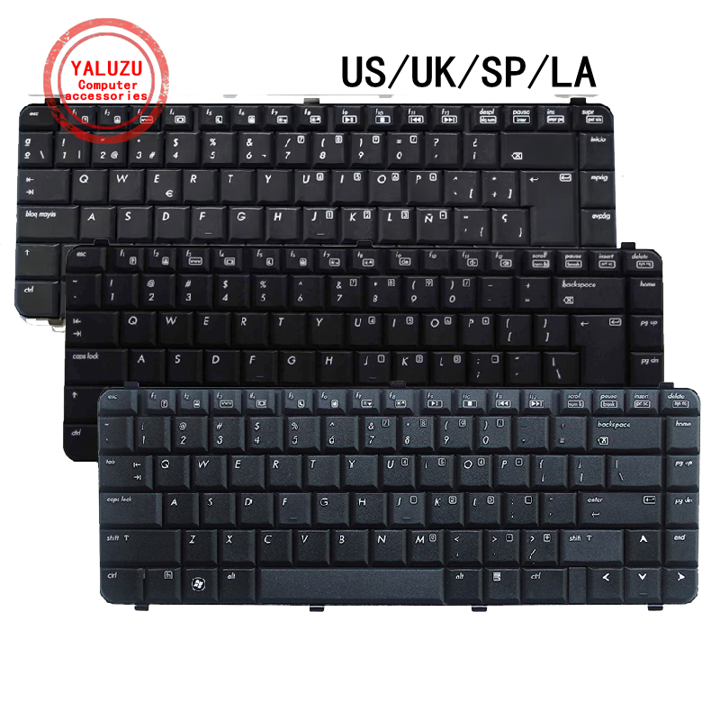 Gold 6248R - US/UK/SP/LA ภาษาอังกฤษใหม่แป้นพิมพ์สำหรับแล็ปท็อปสำหรับ HP Compaq 6530S 6531S