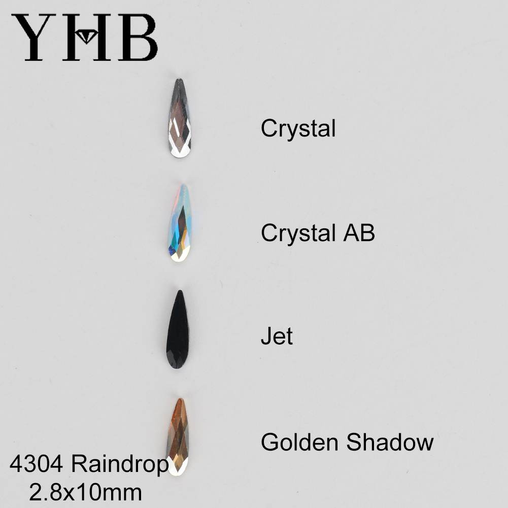 Platinum 8280 - คริสตัลกลิตเตอร์ YHB แบบติดร้อนรูปทรงหยดน้ำ สำหรับรองเท้า กระเป๋า โทรศัพท์